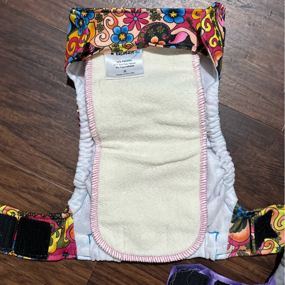 NEW Ragababe Baby Cloth Diaper Cover 100% organic bamboo cotton Inserts Reusable - Picture 4 of 4